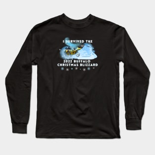 I SURVIVED THE BUFFALO 2022 CHRISTMAS BLIZZARD Long Sleeve T-Shirt